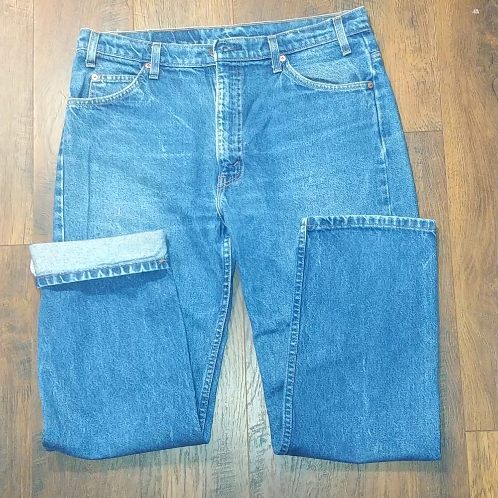 Levi's Denim Jeans(Orange Tag),Color- Blue, Size- W36/L30